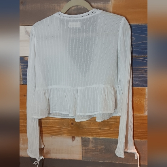 Urban Outfitters Festival Cottagecore Blouse M White - Picture 7 of 8